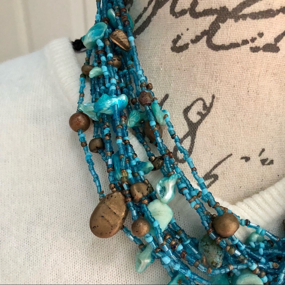 Multi Layer Caribbean Necklace - image 2
